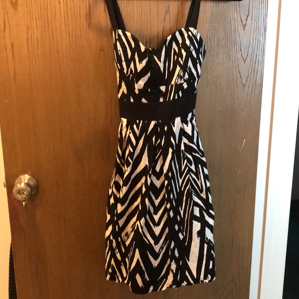 Black and white dress